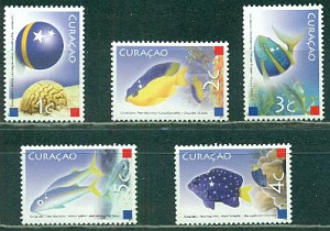 Кюрасао, 2014, Рыбы, 5 марок